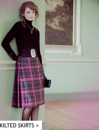 Tartan Kilted Skirt Tartan Skirts, Kilt Accessories, Kilt Outfits, Kilt Skirt, Tartan Skirt, Skirt Maxi, Tartan Dress, Skirt Style, Kilt