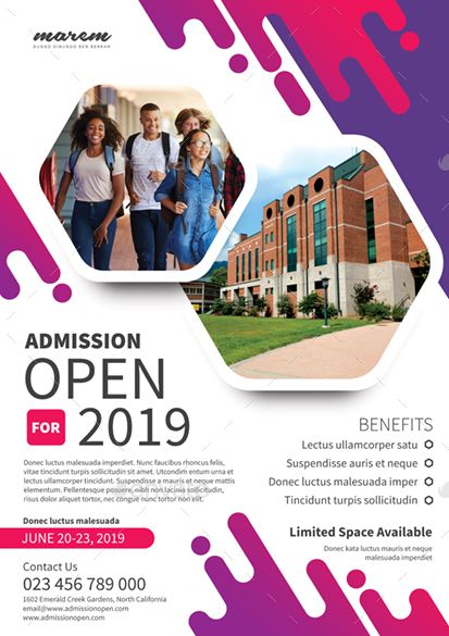 Pamplet Layout Design, Pamphlets Design Ideas, College Banner Design Ideas, College Pamphlet Design, College Poster Design, College Advertisement Poster, School Banner Design Ideas, College Brochure Design, University Advertising