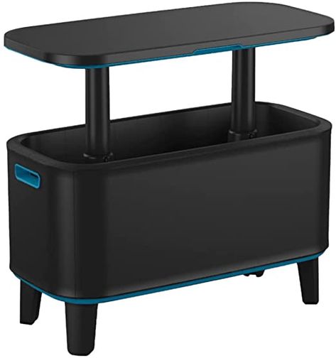 Amazon.com : Keter Breeze Bar Outdoor Patio Furniture and Hot Tub Side Table with 14.8 Gallon Beer and Wine Cooler, Dark Grey & Teal : Patio, Lawn & Garden Hot Tub Side Table, Tub Side Table, Side Table Bar, Cooler Storage, Serving Station, Bar Indoor, Snack Station, Drink Storage, Outdoor Patio Bar