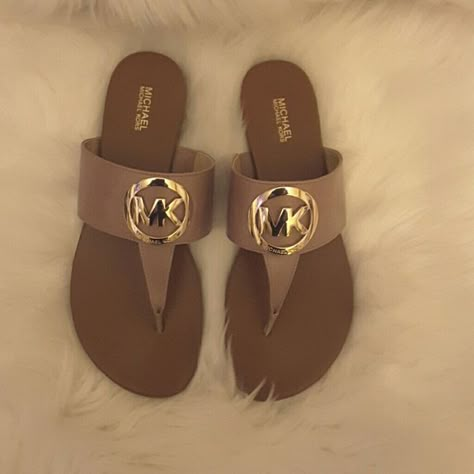 Indian Sandals, Mk Shoes, Pretty Sandals, Michael Kors Sandals, Shoes Heels Classy, Cheap Michael Kors, Personalized Shoes, Classy Shoes, Jeweled Sandals