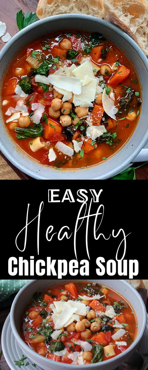 Soups With Garbanzo Beans, Chick Pea Soup Tomato, Chick Pea Recipes Soup, Chick Peas Soup Recipes, Gabazo Beans Recipes, Chick Pea Soup Crockpot, Chick Pea Soup Recipes, Chic Peas Recipes, Recipes With Garbanzo Beans