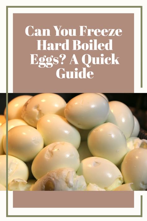 Hard boiled eggs serve as a convenient and protein-packed snack, but have you ever wondered if it’s possible to freeze them in bulk? Well, the answer isn’t so straightforward. You can freeze the yolk from hard boiled eggs for up to a month, but freezing the egg whites is a different story. Once frozen, the egg whites become rubbery and inedible, which isn’t the most appealing addition to any meal. Freezing Eggs Cooked, Freeze Eggs, Freezing Egg Whites, Freezing Eggs, Perfect Hard Boiled Eggs, Pickled Eggs, Protein Packed Snacks, Soft Boiled Eggs, Ice And Spice