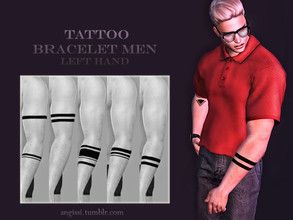 Sims 4 Downloads Cc Men, Lotes The Sims 4, Sims 4 Male Clothes, Sims 4 Tattoos, Build Inspiration, Sims 4 Body Mods, Sims 4 Cc Folder, Tattoo Bracelet, Sims 4 Mm