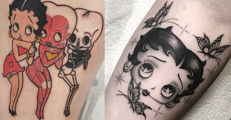 Halloween Betty Boop, Betty Pop, Betty Boop Tattoo, Betty Boop Tattoos, Chicano Tattoo, Flash Tattoo Designs, Betty Boop Art, My Bad, Inked Magazine