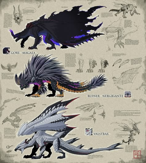 Chaos Dragon, Monster Hunter Series, Monster Hunter Art, Product To Sell, Beast Creature, Creature Artwork, Cool Monsters, Fantasy Beasts, 다크 판타지