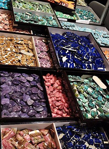 Sensory Overload! That’s the Tuscon Gem and Mineral Show | Wubbers University Blog Advice for going to the Tuscon shows.  Someday I'm going to go! Spiritual Shop, Great Meals, Space Iphone Wallpaper, Sparkly Crystals, Tucson Gem Show, Spell Jars, Sensory Overload, Metaphysical Shop, Gem Store