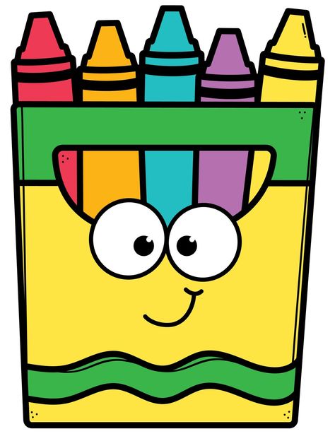 Cartoon School Supplies, Kindergarten Clipart, Teaching Clipart, Color Worksheets For Preschool, Robot Theme, Classroom Pictures, Classroom Charts, All About Me Preschool, Teacher Classroom Decorations