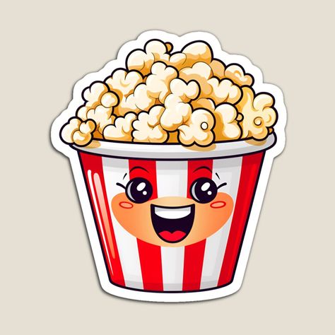 Get my art printed on awesome products. Support me at Redbubble #RBandME: https://www.redbubble.com/i/magnet/Cartoon-Style-Popcorn-Sticker-Art-Prints-and-More-by-Inspirataart/153095572.TBCTK?asc=u Popcorn Posters, Popcorn Stickers, Cute Popcorn, Halloween Colouring, Halloween Coloring Book, Stickers Magnets, Skateboard Stickers, Colouring Book, Halloween Coloring