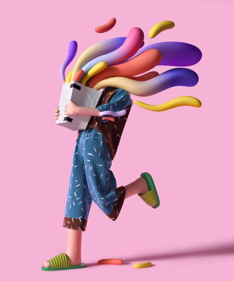 These free-flowing, bubbly 3D illustrations by artist UV Zhu are delightful in their whimsy and color. The post UV Zhu’s Colorful, Bubbly 3D Illustrations appeared first on Moss and Fog. 3d Illustrations, Illustrator, I Hope, Illustrations, Hair, Design