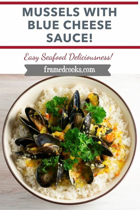 Tuna Carpaccio Recipe, Mussels Recipe Pasta, Easy Mussels Recipe, Salmon Pasta Recipes, Grilled Fish Recipes, Blue Cheese Sauce, Mussels Recipe, Easy Seafood, Cod Recipes