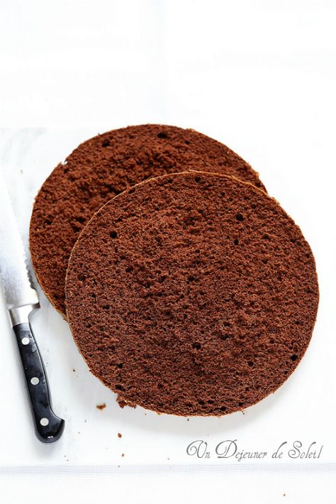 Génoise au cacao pour gâteaux, entremets... (recette et astuces) Cacao Powder Benefits, Cacao Nibs Recipes, Desserts With Biscuits, Baking Basics, Chocolate Croissant, Pastry Desserts, Baking Project, Number Cakes, White Plate