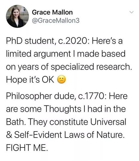 The Philosopher's Shirt on Instagram: “Why do we no longer dare to answer the big questions? Why do people buy bath water via Instagram? 😅⁠ .⁠ .⁠ .⁠ .⁠ .⁠ .⁠ #society…” Philosophy Humor, College Meme, Philosophy Memes, Studying Memes, College Memes, Meme Meme, Essay Writing Help, Some Thoughts, Phd Student