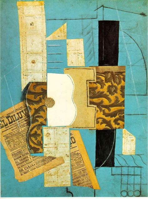 Picasso Collage, Synthetic Cubism, Picasso Cubism, Art Picasso, Abstract Art Images, Picasso Paintings, Picasso Art, Georges Braque, 2d Art