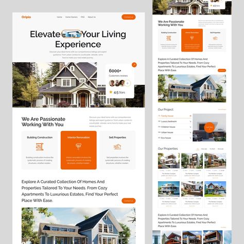 Real Estate Landing Page Design For Better View👇 Dribbble: https://dribbble.com/shots/24198170-Real-Estate-Website-Page-Design - Oripio is a product design agency focusing on UI/UX design, Web Development & branding✌️ Let's discuss👇 Email: contact@oripio.com WhatsApp: +8801701-253995 Follow us on other platforms: links.oripio.com/all Explore more design 👉 https://dribbble.com/oripio #Website #oripio #ui #landingpage #homepagedesign #Figma #uxui #Digitalagency #webdesigner #websitedesign... Real Estate Landing Page Design, Real Estate Landing Page, Real Estate Landing Pages, Real Estate Website Design, Beautiful Website Design, Mobile Friendly Website, Homepage Design, Custom Web Design, Website Services