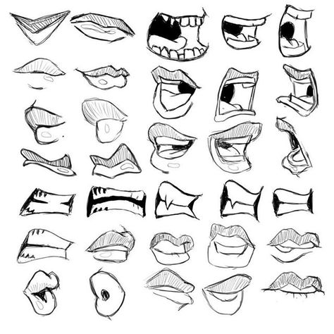 Mouth studies. #anatomy #cartoon #sketchbookpro #sketch #mouth #lips #drawing #study Lips Cartoon, Anime Mouth Drawing, Drawing Lips, Cartoon Mouths, Mouth Drawing, Drawing Hands, 얼굴 드로잉, Drawing Eyes, 얼굴 그리기