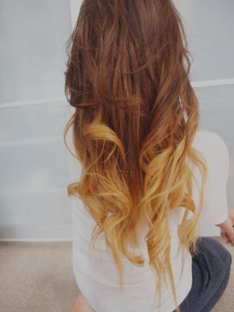 brown ombre hair Long Ombre Hair, Ideas For Brown Hair, Brown With Blonde Highlights, Dip Dye Hair, Brown Ombre Hair, Hair Appointment, Ombre Hair Color, Dark Blonde, Hair Envy