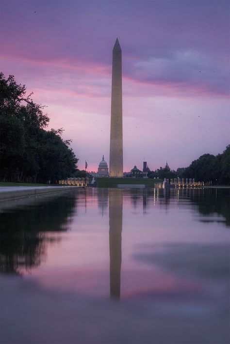 washington dc, national mall, sunrise, lincoln memorial, reflecting pool, washington monument, birds, pigeons, us capitol building, us capitol, best view in dc, visit, travel National Mall Washington Dc, Washington Dc Vacation, Dc Vacation, Dc Monuments, Washington Dc Travel, Cityscape Photography, Dc Travel, Tumblr Aesthetic, National Mall