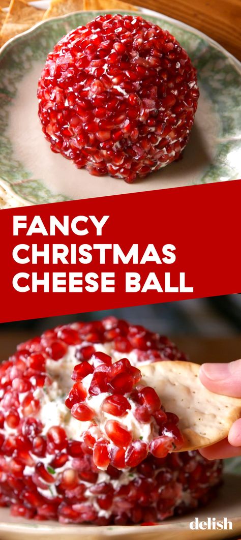 Fancy Christmas Cheese Ball, Christmas Cheese Ball, Appetizers Healthy, Fancy Cheese, Cheese Ball Recipe, Christmas Cheese, Fancy Christmas, Christmas Appetizers Party, Cheese Ball Recipes