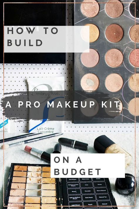 Makeup artist kit- top tips and ideas to build a professional makeup kit Pro Makeup Kit, Makeup Kit Organization, Professional Makeup Tips, Basic Makeup Kit, Makeup Artist Studio, Airbrush Makeup Kit, Make Up Diy, Beginner Makeup Kit, Makeup Kit Essentials