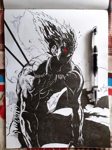 [Fanart] Garou | /r/OnePunchMan | One-Punch Man | Know Your Meme Naruto Sketch Drawing, One Punch Man Manga, One Punch Man Anime, Anime Drawing Books, Anime Drawing, Punch Man, One Punch, Anime Character Drawing, Saitama