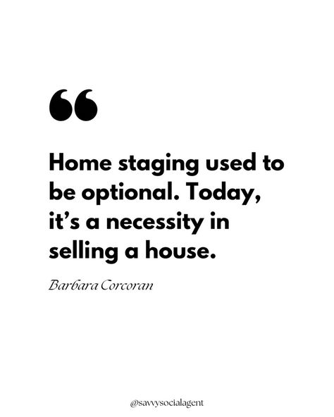 Thoughts? 👀 Home staging is an investment, but it can help buyers visualize themselves in the home and potentially lead to a higher selling price and faster sale. 🏡 Realtors, what are some of your home staging tips? . . . #homestagingtips #homesellingtips #realtorsofinstagram🏠 #realtortips #realestatemarketingtips Vibe Instagram, Barbara Corcoran, Home Staging Tips, Real Estate Quotes, Home Selling Tips, Instagram Ideas, Home Staging, Staging, Marketing Tips