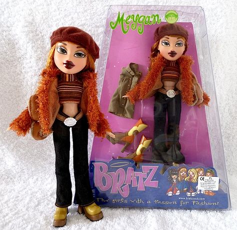 Bratz Xpress It, Meygan Bratz, Bratz Dolls Original, Bratz Meygan, Bratz Outfit, Bratz Doll Outfits, Right In The Childhood, Childhood Memories 90s, Brat Doll