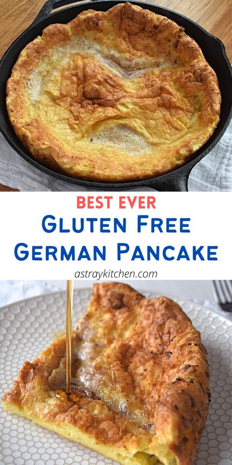 Almond Flour German Pancakes, Gf German Pancakes, Gluten Free Japanese Pancakes, Gf Pancakes Easy, Gluten Free German Pancakes, Gluten Free German Pancake Recipe, Pancake Recipe Gluten Free, Dutch Pancake Recipe, Gluten Free Dutch Baby