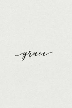 Grace Arm Tattoo, Grace Cursive Tattoo, Give Grace Tattoo, Grace In Cursive, Grow In Grace Tattoo, Grace Tattoo Ideas, Grace Tattoos For Women, Tattoo Grace, Tatted Girl