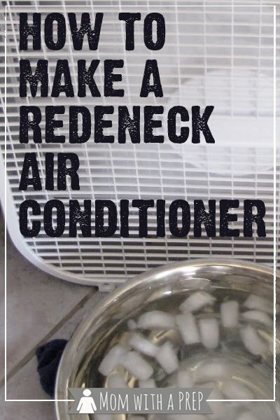 Hillbilly Decor, Air Conditioner Diy, Homemade Air Conditioner, Conditioner Diy, Diy Ac, Diy Air Conditioner, Emergency Food Supply, Furnace Repair, Solar Camping