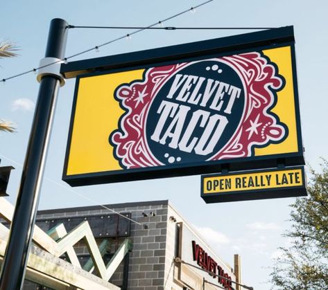 Try 30 Different Types Of Tacos At Velvet Taco In Georgia Places To Go In Georgia, Velvet Taco, Georgia Restaurants, Waffle Taco, Types Of Tacos, Tiktok Hacks, Restaurant Opening, The Best Tacos, Taco Restaurant