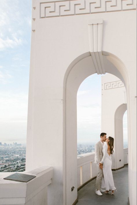 Griffith Observatory Elopement, Griffith Observatory Proposal, Engagement Photos Griffith Observatory, Griffith Park Observatory, Los Angeles Wedding Photos, Los Angeles Proposal, Griffith Park Engagement Photos, Griffith Observatory Photo Ideas, Griffith Park Photoshoot