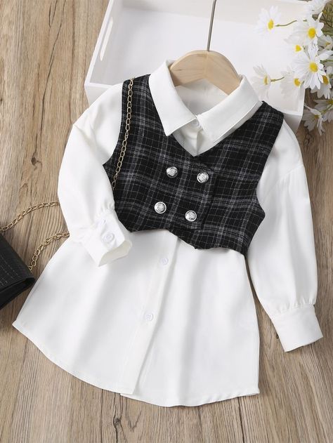 Toddler Vest, Toddler Dresses, Kids Dress Wear, Fashion Top Outfits, Baby Dress Patterns, Girls Vest