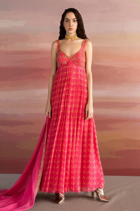 Shop for Ease Pink Viscose Organza Floral Print Anarkali With Dupatta for Women Online at Aza Fashions Floral Print Anarkali, Anarkali With Dupatta, Pink Anarkali, Bridal Sari, Printed Anarkali, Trendy Outfits Indian, Embroidered Jumpsuit, Outfits Indian, Embroidered Anarkali