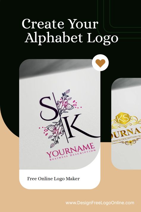 You need a fantastic alphabet logo design if you own a small business or run a side hustle. The trendy logo maker app makes it incredibly simple to create a unique logo. Using logo design templates, you can easily create appealing branding online in a few simple clicks. Brand your company online without having to know graphic design.  #alphabetlogo #letterlogo #letterslogo #logodesign #logomaker #logocreator #businesslogos.#logodesign  #smallbusiness #graphicdesign #marketing #brandidentity #logomaker #creative #brandingtips Alphabet Logo Design, Logo Design Software, Design Company Names, Logo Maker App, Logo Maker Free, Best Logo Maker, Monogram Maker, Create Logo Design, Alphabet Logo