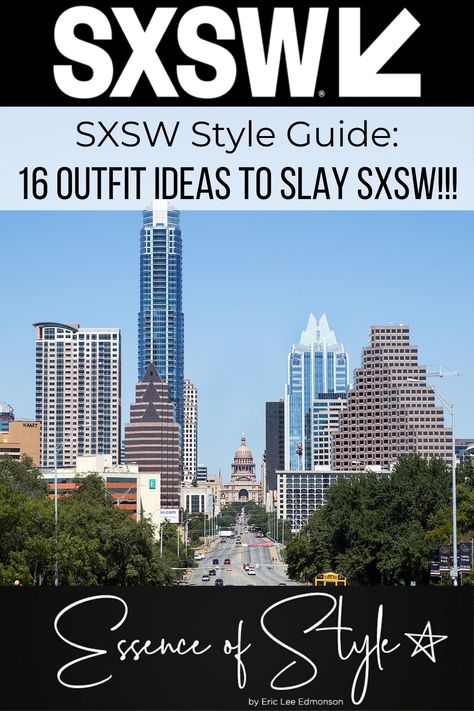 What are you going to wear to SXSW? I can help you answer that question! Check out my SXSW Style Guide with 16 looks to inspire your SXSW slayage! #sxswfashion #sxswoutfit #sxswfashionwhattowear #sxswfashionaustintexas Sxsw Outfit, Sxsw Fashion, Dress Fashion Photography, Personal Style Types, Ootd Women, Shoes Fashion Photography, Crochet T Shirts, Fashion Business Casual, Womens Business Casual