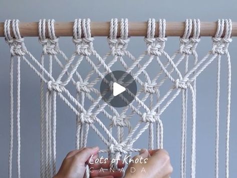 Square Knot, Macrame Art, Macrame, Square, Etsy Shop, Pattern