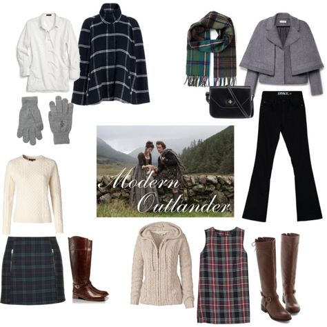 "Modern Outlander" by mpca on Polyvore Modern Outlander Outfit, Modern Outlander Fashion, Outlander Aesthetic Fashion, Outlander Outfits Inspiration, Outlander Inspired Outfits, Outlander Outfits, Outlander Fashion, Scotland Style, Outlander Style