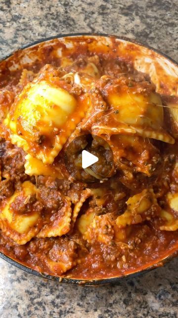 Carman Wilken on Instagram: "Need something to make for dinner in a pinch? This Easy Cheesy Ravioli is just what you need! #easydinner #ravioli #familymeals #budgetmeals #dinnerideas #easyrecipe #pasta" Ravioli Casserole Recipes Easy Dinners, Sausage Ravioli Sauce, Ravioli Recipes Dinners, Ravioli Bolognese, Ravioli With Meat Sauce, Easy Ravioli Recipe, Homemade Ravioli Recipe, Cheesy Ravioli, Carman Wilken