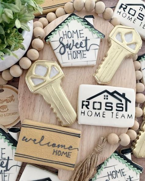 Home Sweet Home Cookies, Home Cookies, Cookie Ideas, Home Team, Icing Cookies, Dye Free, Royal Icing Cookies, Decorated Cookies, Home Based Business