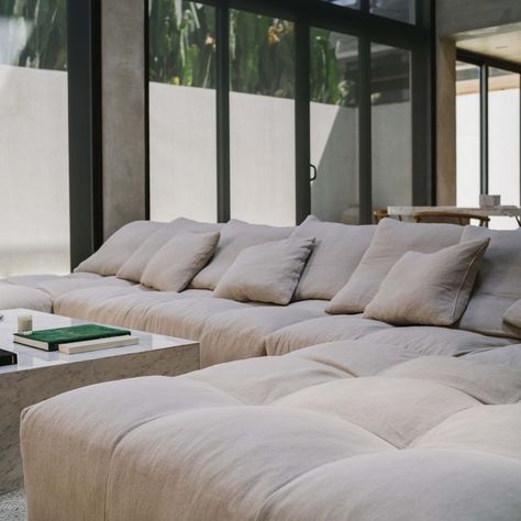 Saba Italia on Instagram: "Close up shots of the wonderful Pixel sofa at @jackmorris new Bali home. The perfect place to start the weekend! #sabaitalia #pixelsofa" Pixel Sofa Saba Italia, Saba Pixel Sofa, Pixel Sofa, Saba Italia, Bali Home, Couch Furniture, The Weekend, Perfect Place, Close Up