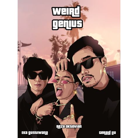 Cartoon gta style Weird Genius, Vector Cartoon, Art Gallery, Movie Posters, Quick Saves, Art, Film Posters