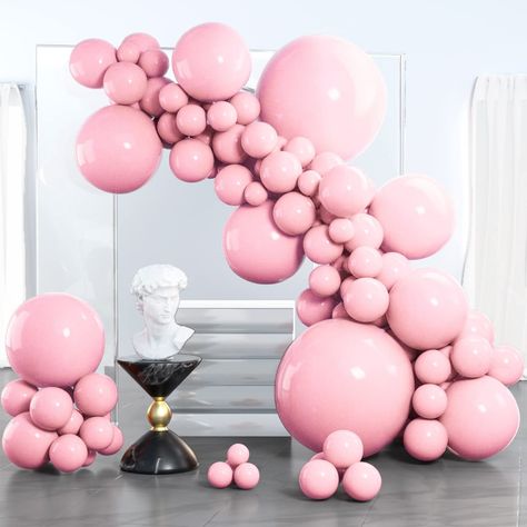 Amazon.com: PartyWoo Light Pink Balloons, 100 pcs Pink Balloons Different Sizes Pack of 36 Inch 18 Inch 12 Inch 10 Inch 5 Inch for Balloon Garland as Birthday Decorations, Wedding Decorations, Party Decorations : Home & Kitchen 36 Inch Balloons, Electric Balloon Pump, Paper Streamers, Girl Baptism, Garland Arch, Balloon Pump, Anniversary Decorations, Matte Pink, Barbie Party