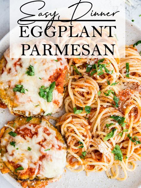 Baked Eggplant Parmigiana » Sea Salt Savorings Eggplant Parmesan Easy, Crispy Baked Eggplant, Baked Eggplant Parmesan, Easy Eggplant, Mediterranean Diet Breakfast, Eggplant Parmigiana, Crispy Eggplant, Eggplant Parmesan Baked, Eggplant Parm