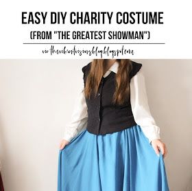 Greatest Showman Costumes Diy, Greatest Showman Outfit, Greatest Showman Costumes, Costumes Diy, The Greatest Showman, Diy Costumes, Easy Tutorial, Skater Skirt, Super Easy