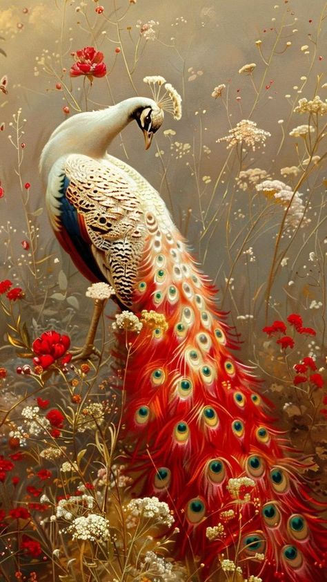 Peacock Feather Art, Peacock Images, Birds Photography Nature, Wild Animal Wallpaper, Peacock Pictures, Peacock Wall Art, Chinese Art Painting, Peacock Painting, Photos For Profile Picture