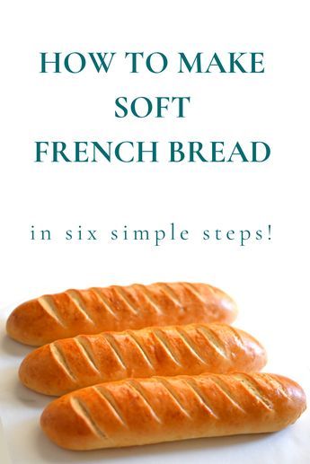 This Soft French Bread Recipe will help you make the best French Bread that has soft crust, fluffy ,light crumb and that tastes delicious. What you will love about this soft French Bread Recipe This soft baguette recipe helps you make the best soft french bread in about 2 hours (125 minutes; from the dough making till the bread is baked) In this easy French bread recipe, you don’t need to knead the dough and so it is super easy to make. The resulting French bread is so soft and super delicious. Fluffy French Bread Recipe, Soft Baguette Recipe, Soft French Bread Recipe, Soft French Bread, Easy French Bread, French Baguette Recipe, Easy French Bread Recipe, Baguette Recipe, Homemade Buns