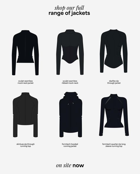 one of our most asked questions is: ‘what’s the difference between your BBL jackets?’ well, consider this your bible 🙏 everything you’ve ever wanted to know about the range, all in one place. when we say we have something for everyone, we really mean it… ✔️dayflex zip through jacket ✔️sculpt seamless mock neck jacket ✔️skinluxe zip through running top ✔️sculpt seamless ribbed zip through jacket ✔️formtech hooded zip through running jacket if you own and love any of our BBL jackets, drop yo... Guess Jacket Women, Gym Jacket, Most Asked Questions, Fashion Vocabulary, Running Jacket, Running Tops, Mean It, Zipper Jacket, Jacket Outfits