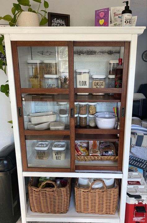 Dresser To Pantry Diy, Desk Armoire, Armoire Desk, Diy Pantry, Pantry Ideas, Thrift Flip, Old Dressers, Old Farmhouse, House Projects