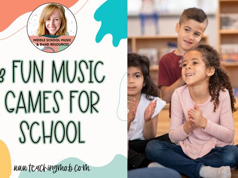 I know that as school progresses through the year, we are all looking for different excellent music games for school. We get tired of the SAME THINGS over and over again. I have a few games up my sleeve that are great for quick engagement and help the kids stay focused on you or the task at hand. These are great things to do at the beginning of a class or at the end of a class (or in the middle if the kids needs a quick refocus game). Music Games for school Upper Elementary or Middle School1. Quick Engagement, Elementary Music Games, Games For School, Music Teaching Resources, Middle School Music, Music Ed, Music Teaching, Team Games, School Games