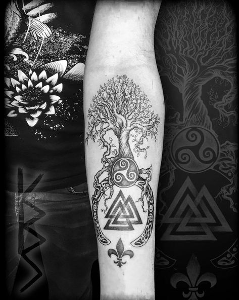 101 Best Viking Tree of Life Tattoo Ideas That Will Blow Your Mind! 12 Outsons Viking Tree Of Life Tattoo, Tree Of Life Tattoo Men, Tree Of Life Tattoo Ideas, Life Tattoo Ideas, Yggdrasil Tattoo, Viking Tree Of Life, Viking Series, Tree Of Life Tattoo, Old Norse